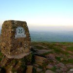 The triangulation point on the peak of the Skirrid