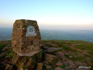 The triangulation point on the peak of the Skirrid
