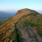 View northwards along the ridge