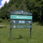 Mynydd Du car park sign