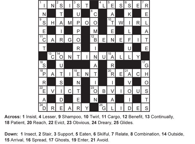 Crossword Solution September 2012