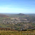 The view of Abergavenny from point 3