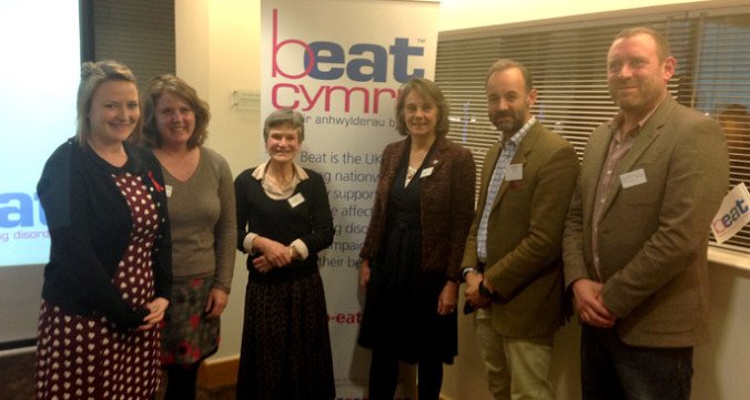 Bethan Jenkins (first left) is an AM and Chair of the Cross Party Group for Eating Disorders.