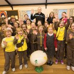 CSO Kim Parry with Insp Giles and the Caldicot Brownies