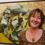 Penny Hallas was awarded the first prize of £500 by the judges in the Open Art Competition