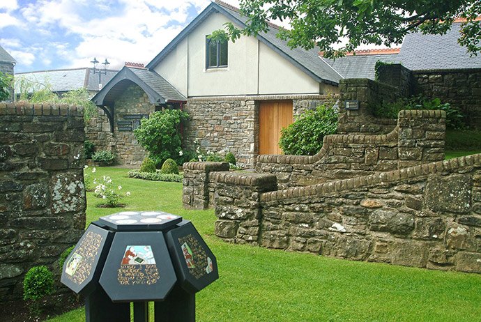 The garden at Whitland which celebrates Hywel Dda’s laws