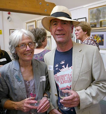 Gwyn and Angie Dix whose collaborative entry was popular with visitors during the course of the weekend