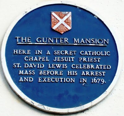 The blue plaque